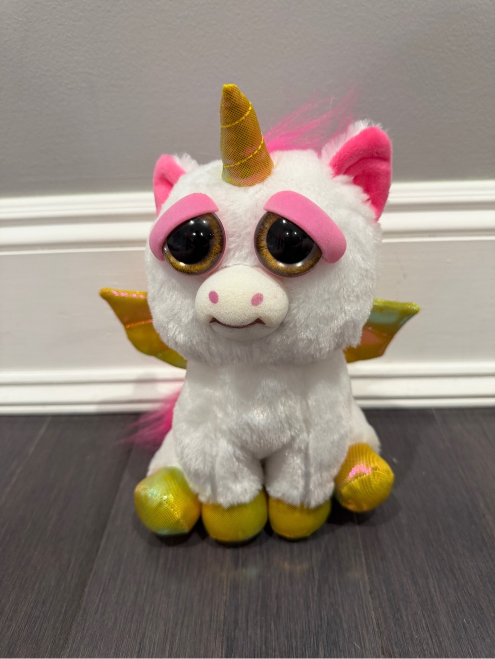 NWOT Feisty Pets Snarling Happy and Angry Emotion Unicorn Stuffed Animal Kids